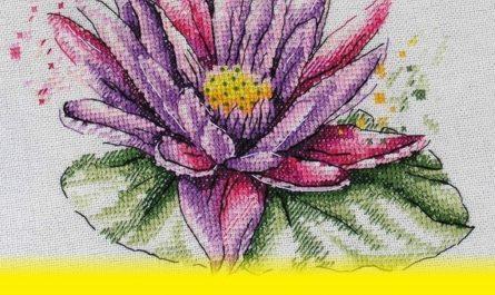 Lotus - Free Cross Stitch Pattern Flowers Design Nature PDF