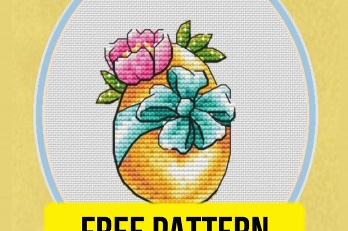 “Easter Present” – free cross stitch pattern