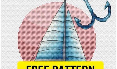 SailBoat - Free Cross Stitch Pattern Sea Design Download Now