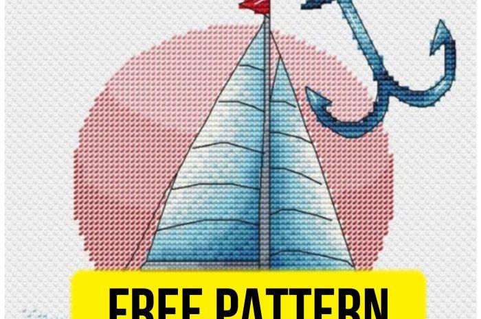 “Sailboat” – free cross stitch pattern
