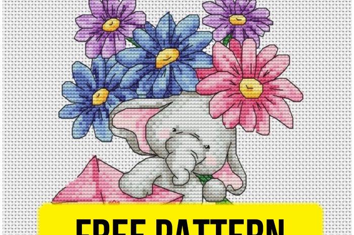“Elephant” – free cross stitch pattern