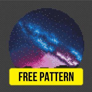 Night Stories - Free Cross Stitch Pattern Landscape Design