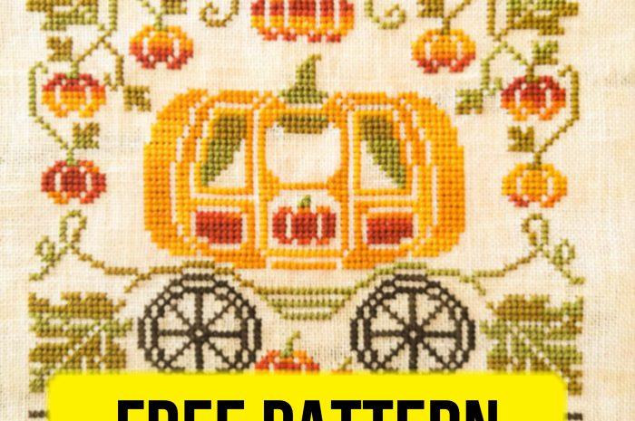 “Pumpkin Carriage” – free cross stitch pattern