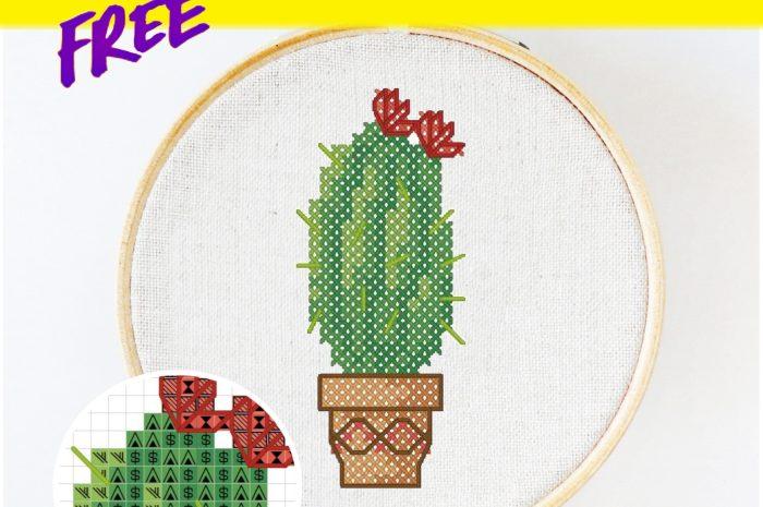 “Cactus” – free cross stitch pattern