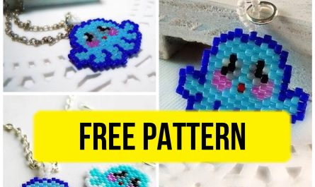 Free beading pattern with a cute octopus design.