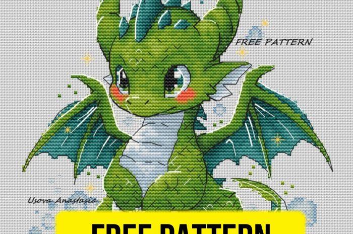 “Magic Dragon” – free cross stitch pattern