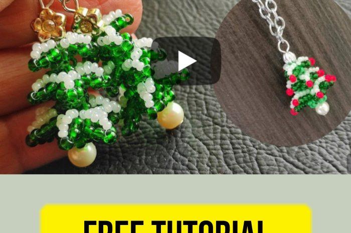“3D Christmas tree” – free beading tutorial