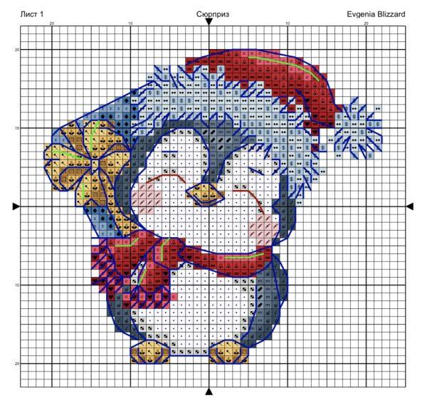 “Surprise” – free cross stitch pattern - The Space of Stitching - Free ...