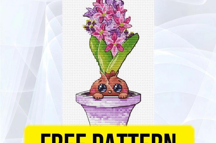 “Hyacinth” – free cross stitch pattern