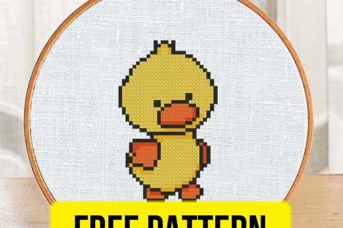 “Duck Mini” – free cross stitch pattern