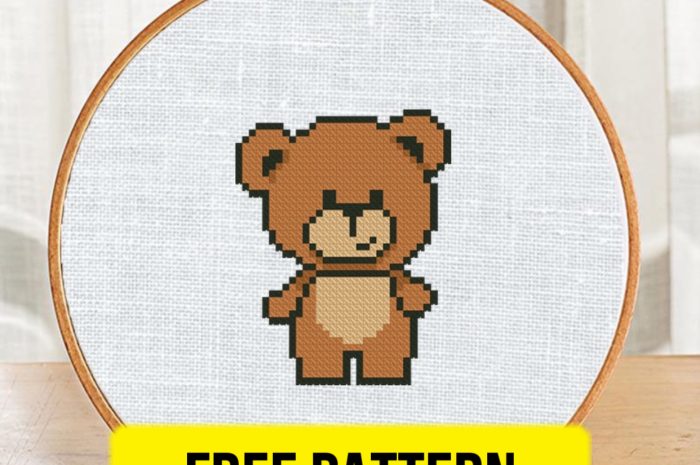 “Bear Mini” – free cross stitch pattern
