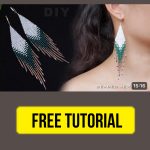 Free beading tutorial how to create beautiful DIY easy fringe earrings.
