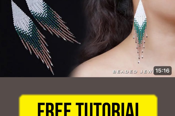 “Fringe earrings” – free beading tutorial