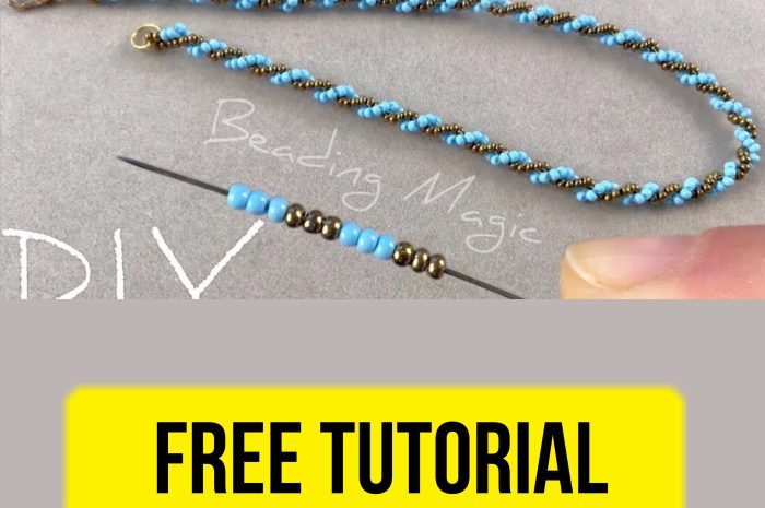 “Double spiral rope” – free beading tutorial