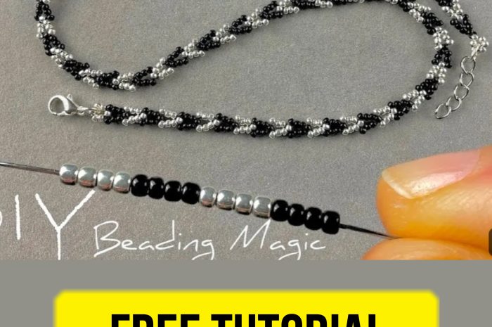 “Easy bead necklace” – free beading tutorial